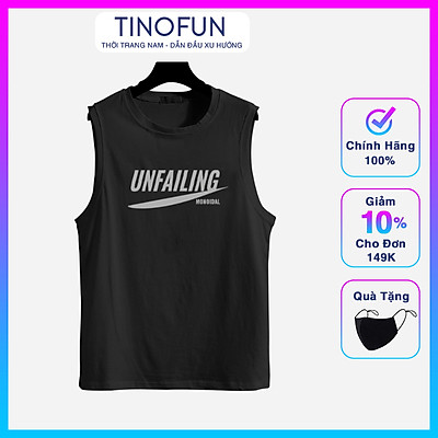 Áo thun nam 3 lỗ TinoFun mã TT1 dáng Áo ba lỗ nam đẹp cổ tròn lót TankTop form rộng sát nách tập gym co giãn mùa hè thoáng mát cotton