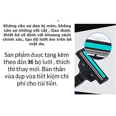 DAO CẠO RÂU KÈM 36 LƯỠI THAY THẾ