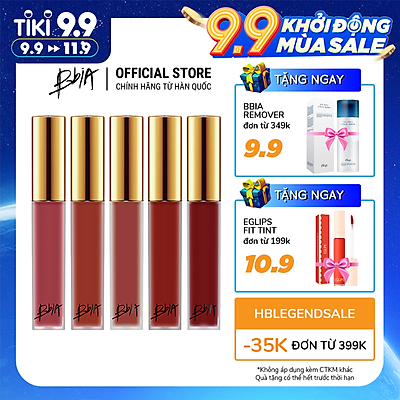 Son kem lì Bbia Last Velvet Lip Tint Version 3 5g (5 màu)