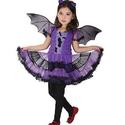 Hóa trang Halloween - Váy đầm cô bé người dơi