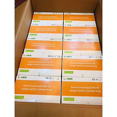 01 hộp 25 kit test kháng nguyên COVID-19 Lyher