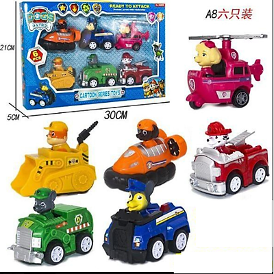 Bộ đồ chơi xe bánh đà hoạt hình chó cứu hộ paw patrol (mẫu ngẫu nhiên)