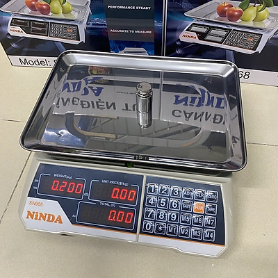 Cân điện tử tính giá tiền cao cấp loại 40kg dùng cho cửa hàng, siêu thị mini