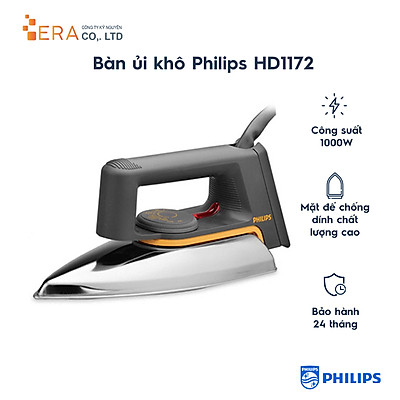 Bàn Ủi Khô Philips HD1172 - Hàng chính hãng