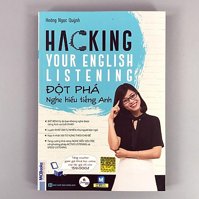 Sách - Hacking Your English Listening - Đột Phá Nghe Hiểu Tiếng Anh (Bìa Xanh - xuất bản 2019)