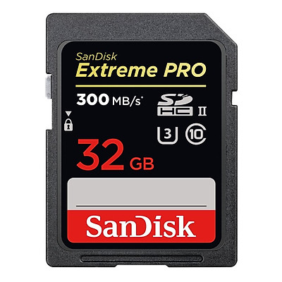 Thẻ nhớ SDXC SanDisk Extreme Pro UHS-II U3 32GB 300MB/s - Hàng Chính Hãng