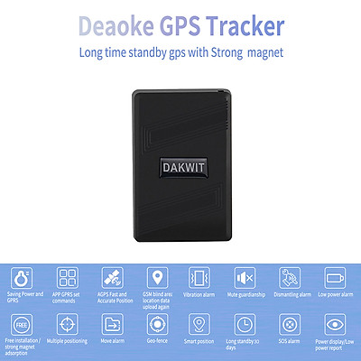 DAKWIT Mini Real time GPS Tracker Portable Real Time Car Locator Tracker GSM/GPRS Tracking Device for Car Vehicle Home