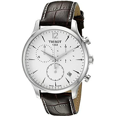 tissot chronograph leather strap