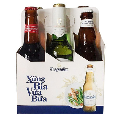 Lốc 6 chai bia Beers of the world (Leffe, Hoegaarden, Corona, Budweiser, Stella Artois)