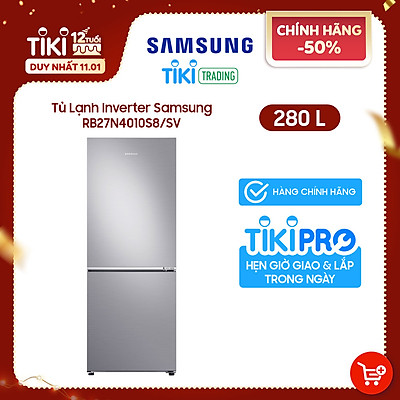 Tủ lạnh Samsung Inverter 280 lít RB27N4010S8/SV