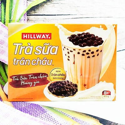 Trà Sữa Trân Châu Hillway (8 Gói/Hộp)