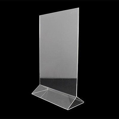 Kệ mica E01 hai mặt A4 đứng chân tam giác (21 x 30cm) | Tiki