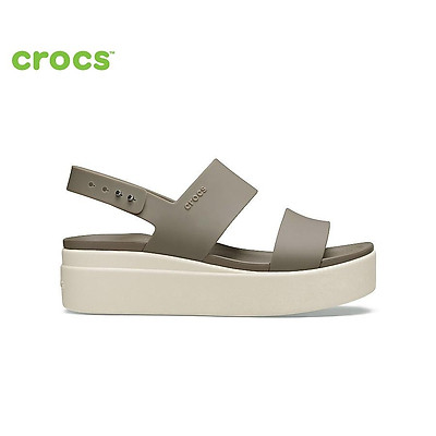 Giày Xăng Đan Nữ Crocs Brooklyn Mid Wedge 206453