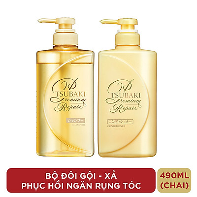 Bộ Đôi TSUBAKI Phục Hồi Ngăn Rụng Tóc (490ml/chai)