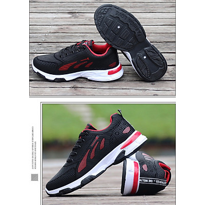 Giày sneakers nam thời trang Thiết kế Đế Cao Su Đúc, Chống Trơn Trượt đi êm chân