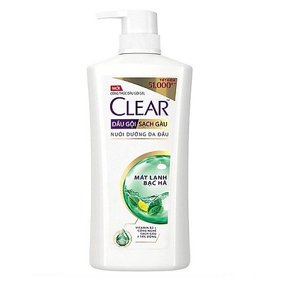 Dầu Gội Clear Mát Lạnh Bạc Hà 630g