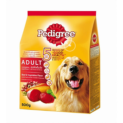 Thức ăn chó Pedigree vị thịt bò & rau củ túi 3kg