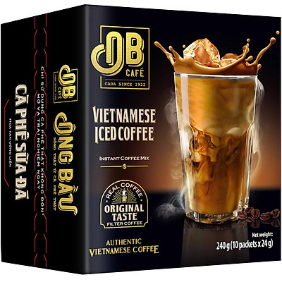 Cà Phê Sữa Đá Ông Bầu OB Café 240g