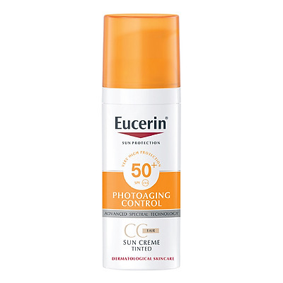 Kem Chống Nắng Làm Đều Màu Da Eucerin Sun Cream Face Tinted CC Cream SPF50+ (Tông Màu Da Tự Nhiên)