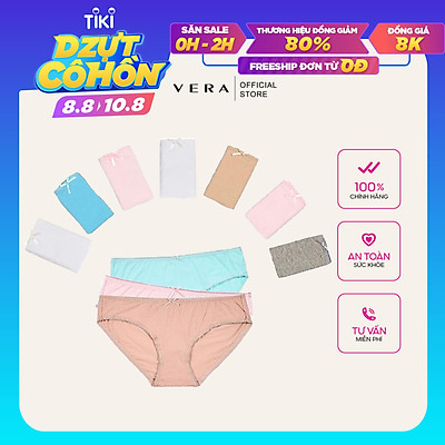 Combo 06 quần lót nữ cotton Vera 