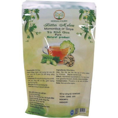 Trà Khổ Qua Pure Herbal Farm 200g Thanh Mát Cơ Thể