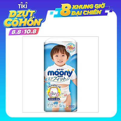 Tã Quần Cao Cấp Moony Nhật Bản Bé Trai XL38 (38 Miếng)