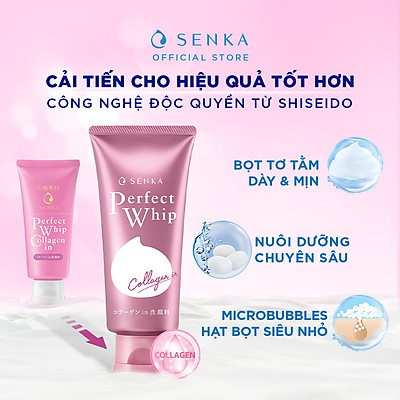 Sữa Rửa Mặt Ẩm Mịn Và Săn Chắc Da Senka Perfect Whip Collagen In 14839 (120g)