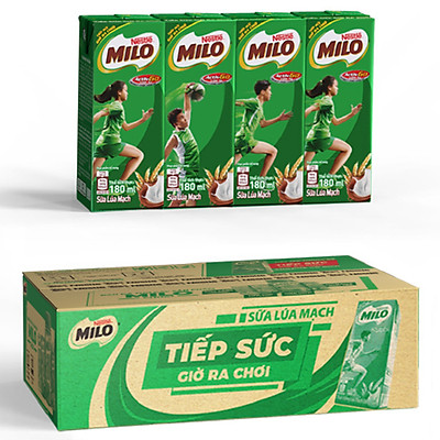 Thùng 48 Hộp Sữa Nestlé MILO Nước (180ml / Hộp)