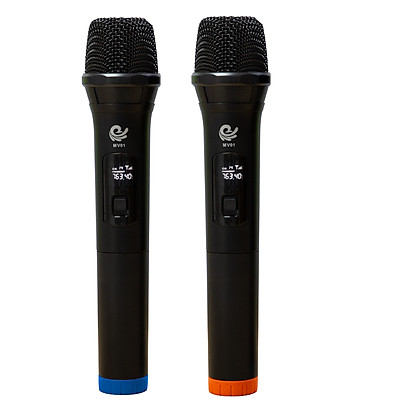 Micro Không Dây Karaoke Vietstar, 2 Mic Chuyên Dành Cho Mọi Loa Kéo, Âm Ly, Tần Số 50. Model MV01, Hàng Nhập Khẩu