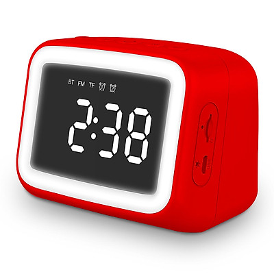 Aec Bt511 Mini Bluetooth 5 0 Speaker Alarm Clock Radio With Fm Supports Led Night Lamp Tf Card Temperature Display Tiki Aec Bt511 Mini Bluetooth 5 0 Speaker, Alarm Clock Radio With Phone