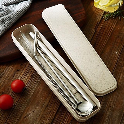 Set ống hút inox 6 món/ 7 món