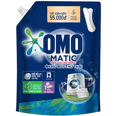 Nước giặt Túi 3.7kg OMO Matic Cho máy giặt cửa trước Cửa Trước Lavender Thư Thái Khử Mùi hương thơm Lavender