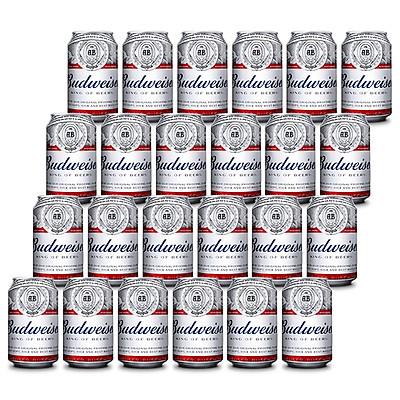 Thùng 24 Lon Bia Budweiser (330ml / Lon)