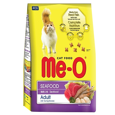 Đồ Ăn Cho Mèo Trưởng Thành Me-O Hương Vị Hải Sản (450g)