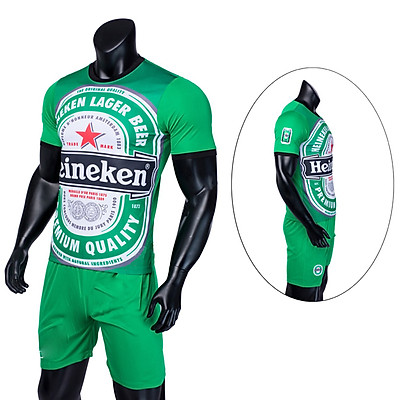 Áo Thể Thao Bóng Đá Mẫu Bia Cực Độc - Bia Heineken