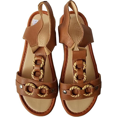 Giày Sandal Nữ BIGGBEN Da Bò Thật SDN03