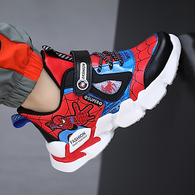 Giày siêu nhân spiderman bé trai 3 - 15 tuổi phong cách sneaker năng động và khỏe khoắn GE73