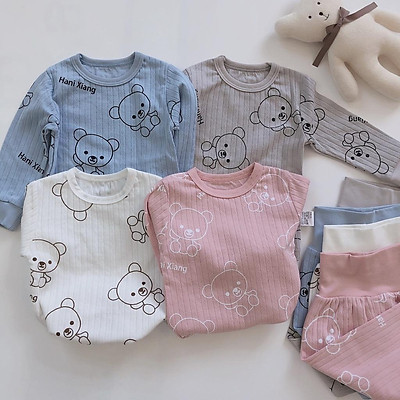 Bộ Body Cho Bé, Bé Trai, Bé Gái/ Body Tăm Gân dài tay thu đông ( size 2-8)