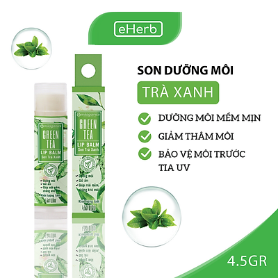 Son Dưỡng Môi Trà Xanh Dưỡng Ẩm, Giảm Thâm Môi MILAGANICS 4.5g (Cây)