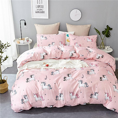 pink unicorn bedding
