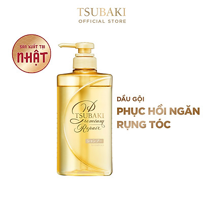 Bộ Ba Chăm Sóc Tóc Phục Hồi Ngăn Rụng Tóc TSUBAKI Gội Xả (490ml/chai) + Mặt Nạ Tóc Cao Cấp Phục Hồi Hư Tổn 180g