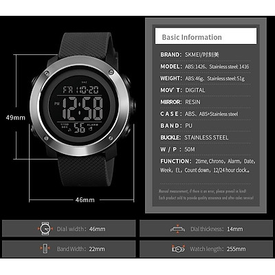 Đồng hồ thể thao thời trang nam chống nước Skmei 1416