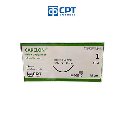 Chỉ phẫu thuật không tiêu CPT Carelon Nylon số 1 - M40E40