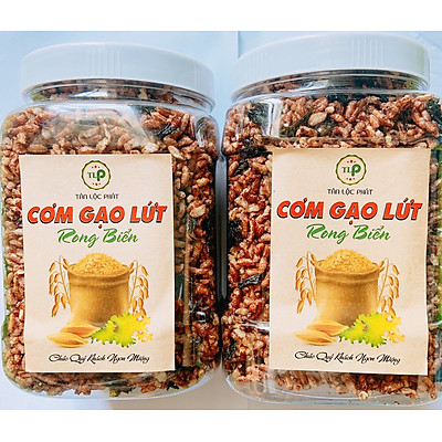 1KG - COMBO 2 HŨ CƠM GẠO LỨT RONG BIỂN TLP - ĂN CHAY ĐƯỢC