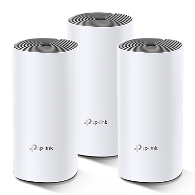 Bộ Phát Wifi Mesh Băng Tần Kép TP-Link Deco E4 AC1200 MU-MIMO (3-pack) - Hàng Chính Hãng