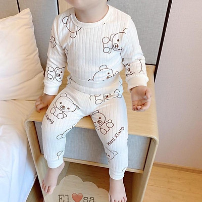 Bộ Body Cho Bé, Bé Trai, Bé Gái/ Body Tăm Gân dài tay thu đông ( size 2-8)