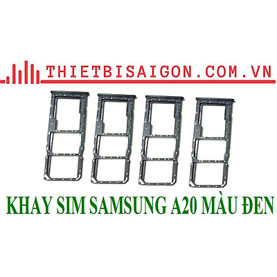 KHAY SIM SAMSUNG A20 MÀU ĐEN