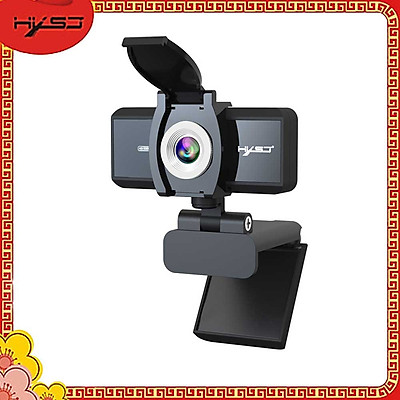 Webcam HXSJ S4 HD 1080P USB3.0 2.0 Có Thể Điều Chỉnh 360° Kèm Mic Cho Cuộc Gọi Video - Hàng Chính Hãng