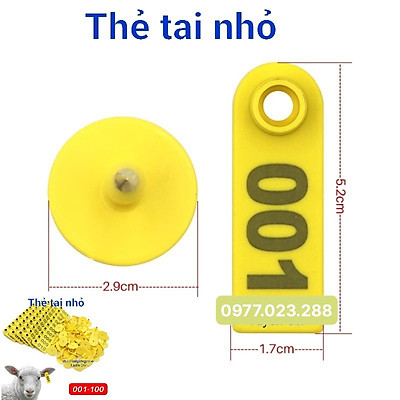 Thẻ đeo tai dê bò heo