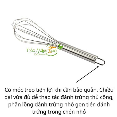 Cây đánh trứng cầm tay inox mã 01